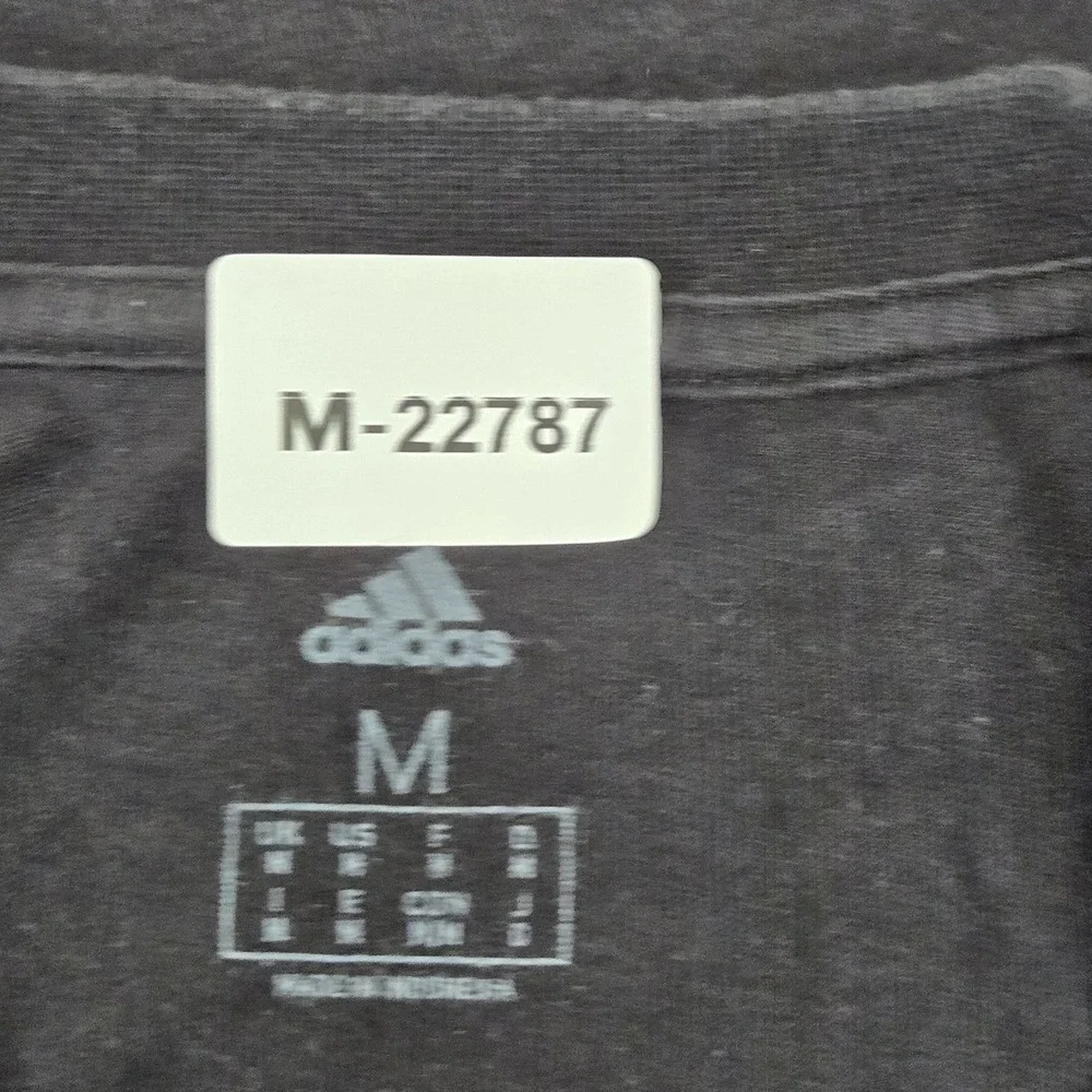 Adidas‎ Men Shirt M Black Graphic Emoji Character Logo Short Sleeve